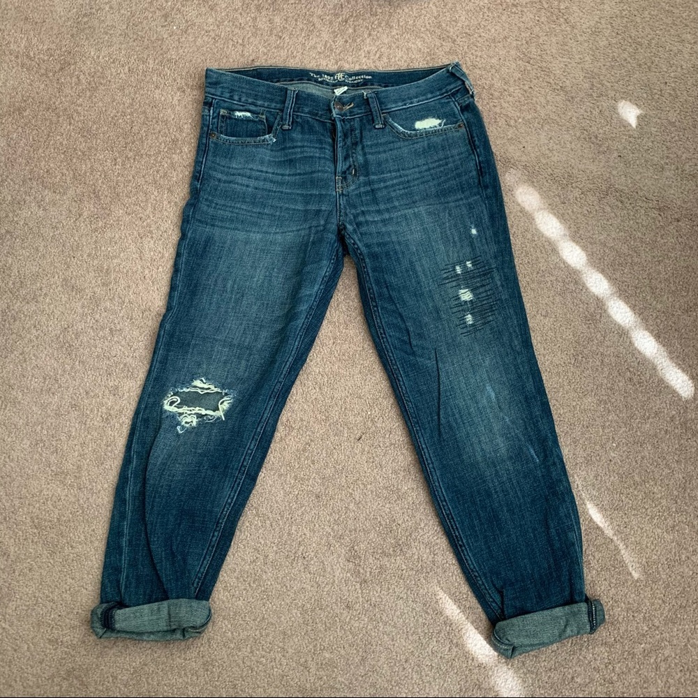 A&F 1892 Collection Boyfriend Straight Jeans sz 4